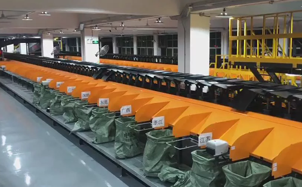 物流快递包裹分拣机,物流快递分拣机,DWS物流设备,高臻智能